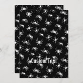 スパイダー シルエット パターン 招待状 (正面/裏面)