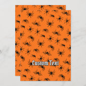 スパイダー シルエット パターン 招待状 (正面/裏面)