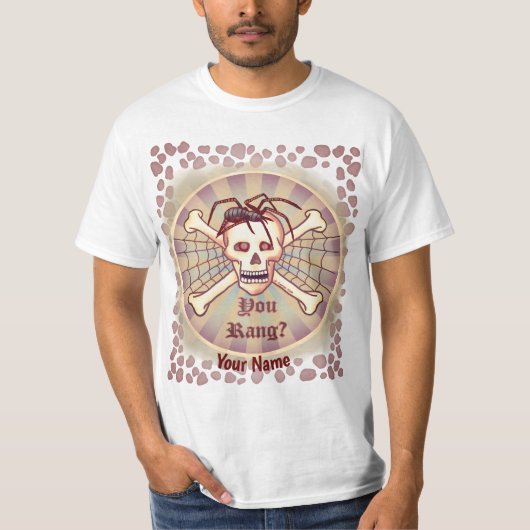 スパイダー・ユー・ラング・ドクロTシャツ Tシャツ (正面)