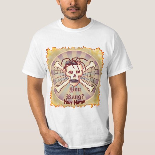 スパイダー・ユー・ラング・ドクロTシャツ Tシャツ (正面)