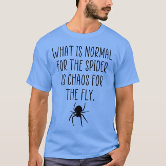 スパイダー(蜘蛛)カオス 引用 Tシャツ