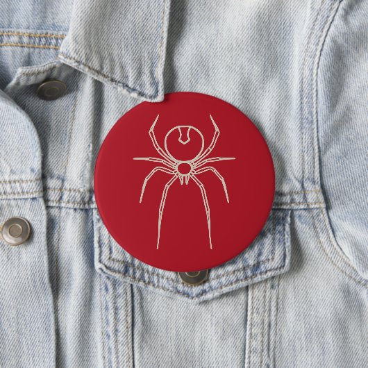 スパイダー – 血の赤と骨の白 缶バッジ (インサイチュ)