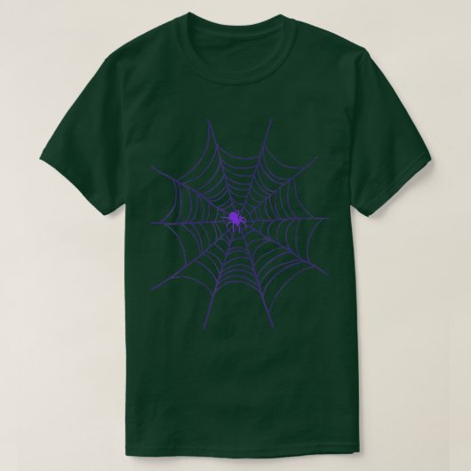 スパイダーWebデザインT型 Tシャツ (デザイン正面)