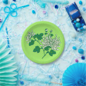 スパイダ中国のー菊 – クリーム色の白 ペーパープレート (パーティー)