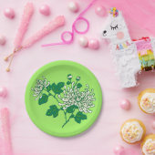 スパイダ中国のー菊 – クリーム色の白 ペーパープレート (パーティー)