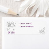 スパイダ結婚ウ差出人住所ラベル ラベル (インサイチュ)