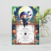 スパイチルドレン忍者誕生日 招待状 (スタンド正面)