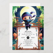 スパイチルドレン忍者誕生日 招待状 (正面/裏面)