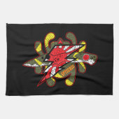 スパイデルコナイフ神風ゼロゴルフタオル キッチンタオル (横)