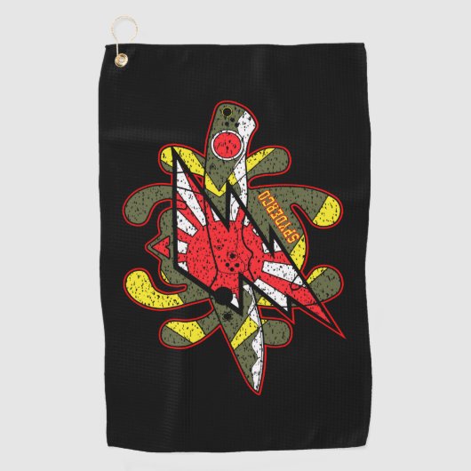 スパイデルコナイフ神風ゼロ ゴルフタオル (正面)