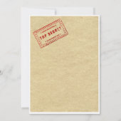 スパイバースデーパーティー 招待状 (裏面)