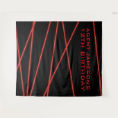 スパイパーソナライズされたパーティーレーザータペストリー タペストリー (正面(横))