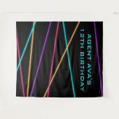 スパイパーソナライズされたパーティーレーザータペストリー タペストリー (正面(横))