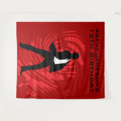 スパイパーソナライズされたパーティー指紋タペストリー タペストリー (正面(横))