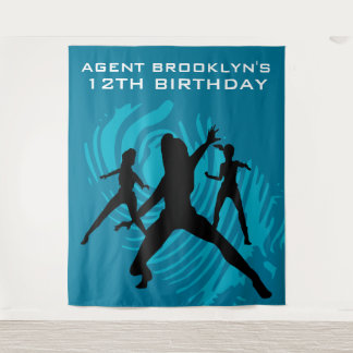 スパイパーソナライズされたパーティー指紋タペストリー タペストリー