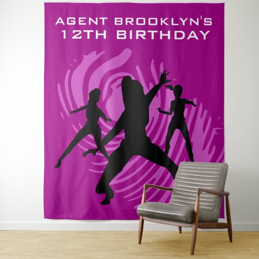 スパイパーソナライズされたパーティー指紋タペストリー タペストリー (インサイチュ)