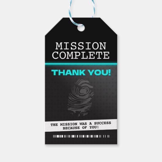 スパイパーティーありがとう ギフトタグ (正面)