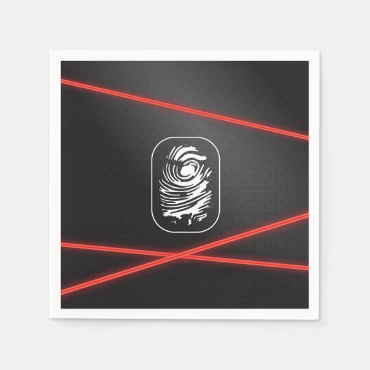 スパイパーティーレーザープレート スタンダードカクテルナプキン (正面)