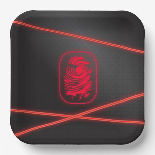 スパイパーティーレーザープレート ペーパープレート (正面)