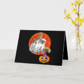 スパイフギフト | かぼちゃと一緒にハロウィン・ブー カード (黄色い花)