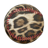 スパイフヒョウ斑点レザーグレインルック 野球ボール (正面左)