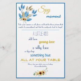 スパイブライダル結婚ズゲームフライヤー チラシ