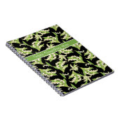 スパイラかわいらしルなノート：Lily of the Valley、ブラック ノートブック (右側)