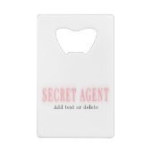 スパイライセンスパーティー ブライズメイド 旅行計画 クレジットカード栓抜き (裏面)