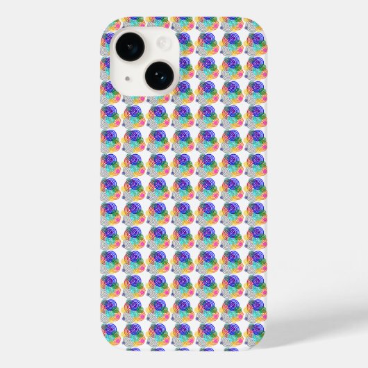 スパイラカラフルル型電話ケース Case-Mate iPhoneケース (裏面)