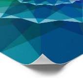 スパイラカラフルル模様ポスター ポスター (角)