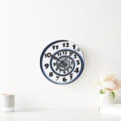 スパイラサイケデリックル・アナログ壁時計 ラウンド壁時計 (ホーム)