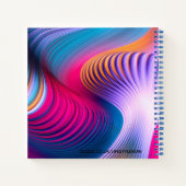 スパイラパーソナライズされたルのスケッチノートブック – 抽象芸術アート ノートブック (裏面)