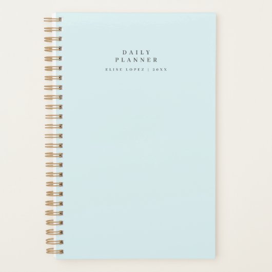 スパイラミニマルルブルー毎日プランナー プランナー手帳 (正面)