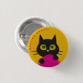 スパイラルアイドクロカトバッジ – 混沌とした糸愛好家 缶バッジ (正面&裏面)