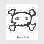 スパイラルアイドスカルとクロスボーン シール (シート)