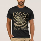 スパイラルアウト・キープゴーイング - アートと音楽の融合Tシャツ Tシャツ (正面)
