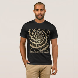 スパイラルアウト・キープゴーイング - フィボナッチ・スパイラル・ミュージック Tシャツ