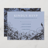 スパイラルアンドスターズ結婚ユダヤ人の返信カード 出欠カード (正面/裏面)