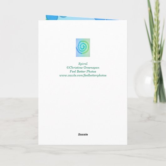 スパイラルアート勇気付けられる カード (裏面)