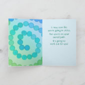 スパイラルアート勇気付けられる カード (内部)