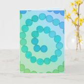 スパイラルアート勇気付けられる カード (黄色い花)