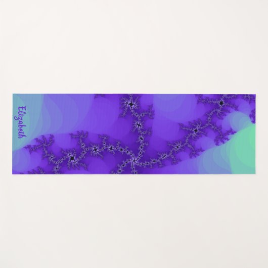 スパイラルウェーブフラクタルヨガマット ヨガマット (正面(横))