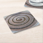 スパイラルウォーターファウンテン – ドイツ，ケルン – Coaster スクエアペーパーコースター (アングル)