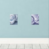 スパイラルエレガンス – 抽象芸術ボルテックスアートinソフトブルー (ウッドフロア)