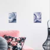 スパイラルエレガンス – 抽象芸術ボルテックスアートinソフトブルー (リビング)