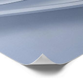 スパイラルエレガンス – 抽象芸術ボルテックスアートinソフトブルー ポスター (角)