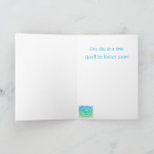 スパイラルカラフルゲットウェル勇気付けられる カード (内部)