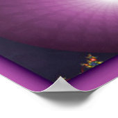 スパイラルカラフルフラクタル ポスター (角)