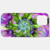 スパイラルカラフルラウンドシェイプフラクタルアートイニシャル Case-Mate iPhoneケース (裏面 (横))