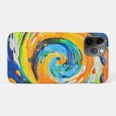 スパイラルカラフル渦デザイン Case-Mate iPhoneケース (裏面(横))